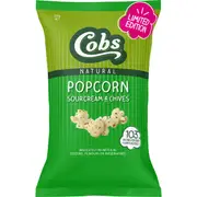 Cobs Natural Popcorn Sour Cream & Chives 100g