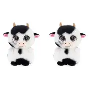 2x Motsu 14cm Cow Stuffed Animal Plush Kids/Children/Toddler Baby Cuddle Toy 0m+