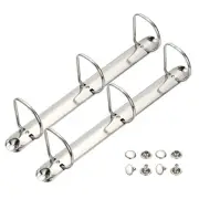 A4 3 Hole Ring Binder Mechanisms, 2 Set 1.97" D Ring Binder Planner, 26mm Silver