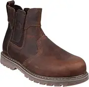 [Amblers Safety] Amblers Steel FS165 Safety Boot/Womens Ladies Boots/Dealers Safety, Brown, 10.5 UK