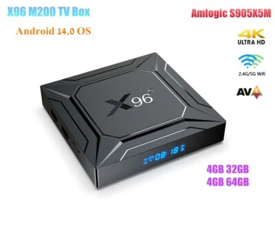 X96 M200 TV Box Android 14 S905X5M 4G 32G/64G WiFi 1000M BT5.X H.265 4K HDR Box
