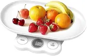 Pet Scales, Electronic Pet Scale, Small Animal Weigher, Kitchen Food Scale, LCD Display with Tare Function, Portable Design, Black/White Option, Travel & Clinic Use