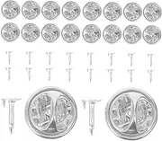 [JEWEDECO] DIY Brooch Supply Locking Pin Back Tie Tack Pin Backs Lapel Pin Clasps Lapel Pin Keepers Badges Backing Holder Pin Locking Back Lapel Pin Tacks Brooch Clutch Golden Metal