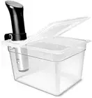 Sous Vide Container 12 Quarts with Universal Collapsible Hinged Lid, Compatible