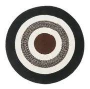 Churchill Round Indoor Outdoor Rug - Flat Weave, Low Profile, Tightly Woven, No Pile, Durable Texture