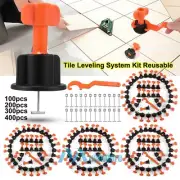 100- 400PCS Tile Leveling System Kit Reusable Tile Spacer Wall Floor Clips Tools