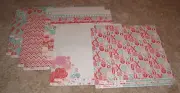 My Minds Eye 12x12 Double Sided Paper Lot (10) ~ Lucky in Love