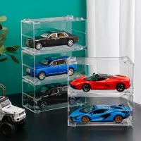 在飛比找Yahoo!奇摩拍賣優惠-汽車精品百貨飲料架置物架小汽車收納盒兒童玩具車模型擺件多美卡