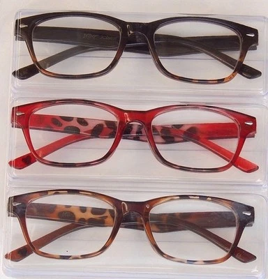 BETSEY JOHNSON 3 PAIR READING GLASSES READERS RD MULTI +1.50 NEW AUTHENTIC
