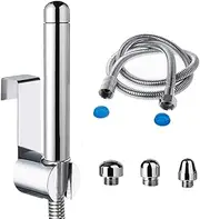 Shower Douche Enema Kit with hook up, Colon Nozzle Cleaner System with 59 inch Shower Hose and 3 Heads for Men Women Cleaning