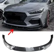 Carbon Look Front Spoiler Lip Splitter For Hyundai I30N MK3 Hatchback 2017-2019