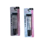 Lot of 2 - LA Colors Glossy Lips Sheer Lip Gloss CBLG804 Clear