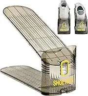 Shoe Rack - Shoe Slot Organiser | Shoe Racks Storage | Shoe Storage Organiser | Double Layer Shoe Holder | Anti-Slip Foldable Shoe Rack | Adjustable Shoe Organizer For Home Bathroom Closet