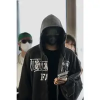 在飛比找ETMall東森購物網優惠-VETEMENTS 23FW做舊拉鏈衛衣