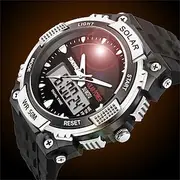 SKMEI Mens Sports Watches Solar Digital LED Military Mens Wrist Watch Fashion Casual Electronics Chronograph Rubber Wristwatches Male Clock reloj hombre