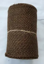NWT Burlap Roll 5.5" x 15' Brown color for Crafts & Seasonal Decorations