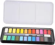AUTSUPPL Professional Watercolor Paint Set 24 Solid Colors Boys and Girls Sketch Kit Painting Accessories for Boys and Girls
