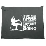 Pm I Dont Need Anger Management Skiing - Funny Novelty Gym Sports Towel