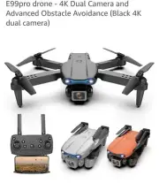 E99 Drone-4K Camera-Black