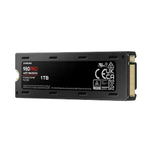 【SAMSUNG 三星】980 PRO 1TB M.2 PCIe 4.0 ssd固態硬碟(MZ-V8P1T0CW)*含散熱片 支援PS5 讀7000M/寫5000M