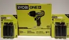 Ryobi 18V 3/8" Impact Wrench PCL250B Tool Only w/ 4 PC Metric Set & 4 PC SAE Set