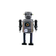 Mr & Mrs Tin 17cm Retro Time Bot Mechanical Robot Vintage Collectible Display
