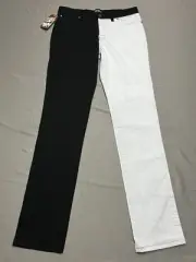 NWT Run & Fly Black and White Size 28/10 Straight Jeans JM1249 Made in England