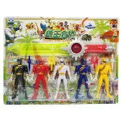 Power Rangers 14cm tall Action figures set of 5 powerrangers Plus 37cm Sword AU