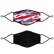 2 REUSABLE FACE MASKS - RED AND BLUE � ADULT