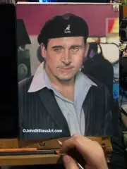 Date Mike Michael Scott Steve Carell The Office Pencil Drawing 9” x 12” Art