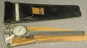 FOWLER 6" DIAL CALIPER, .2" PER REVOLUTION, .001 CALIBRATION, NEW IN CASE