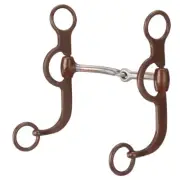 Tough1 Antique Brown Argentine Snaffle Bit