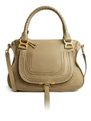 Chloé Marcie Leather Purse in Small Grain Calfskin in Pottery Green