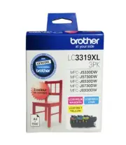 GENUINE Brother Lc 3319xl Ink Cartridges 3 Colour Value Pack