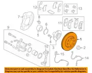 MITSUBISHI OEM 17-24 Mirage G4 Front Suspension Brake Components-Rotor 4615A129 (for: Mitsubishi)