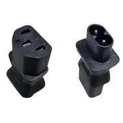 RackPower KNFCA08-01 IEC C13 Female to C8 Figure 8 male plug Power Adapter Converter - for use with testing and tagging only [KNFCA08-01]