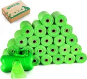, Corn Starch Based Biodegradable Dog Poop Bags, Unscented, 100% Leak Proof Bag,