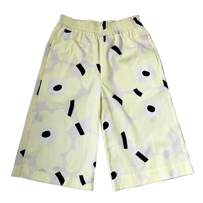 MARIMEKKO Cotton Shorts Unikko Print Paperbag-Style Women's Size S NWT