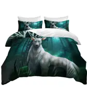 Fantasy Animal Art Forest Deer God Quilt Cover