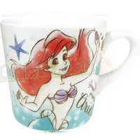 在飛比找樂天市場購物網優惠-真愛日本 小美人魚 艾莉兒 海星 馬克杯 水杯 單耳杯 杯子