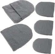 ELAYARD 5pcs Car Wax Applicator Pads Durable Hand Polishing Sponge for Car Detailing and Scratch Removal Ergonomic Grip