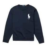 在飛比找Yahoo奇摩購物中心優惠-Polo Ralph Lauren 經典刺繡大馬大學T恤-深