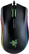 Razer Mamba Elite Wired Gaming Mouse: 16,000 DPI Optical Sensor - Chroma RGB Lighting - 9 Programmable Buttons - Mechanical Switches