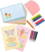 Boys and Girls Scratch Painting Kit Diy Scratch Paint Art Bookmarks Scratch Paper Set for Boys Girls
