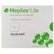 Mepilex Lite Silicone Foam Dressing W/o Border 2.4" x 3.4" (Box of 5) EXP 08/27