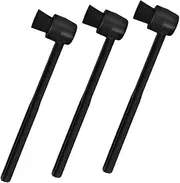 SHINEOFI 3pcs Vinyl Record Cleaning Brush with Hanging Design Static Stylus Needle Cleaner for Turntable and Phonograph Players Easy to Use Black Needle Brushes for Record Maintenance and