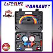 AC Manifold Gauge Sets Air Conditioner Pump Service Kit R12 R22 R410a HVAC R134A