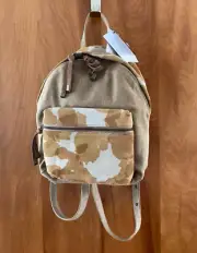 Bosca Beige Camo Nicole Medium Bag Backpack 6008-273 NWT $188