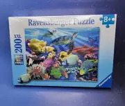 2009 Ravensburger Puzzle 200 Pieces XXL Ocean Turtles NIB