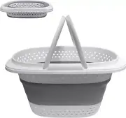 Foldable Portable Laundry Basket, Pop-Up Storage Basket, Plastic Laundry Basket